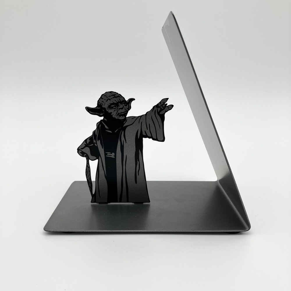 Hallmark Star Wars Yoda Metal Bookend Gray Black Silhouette SHP4106 - Picture 7 of 8